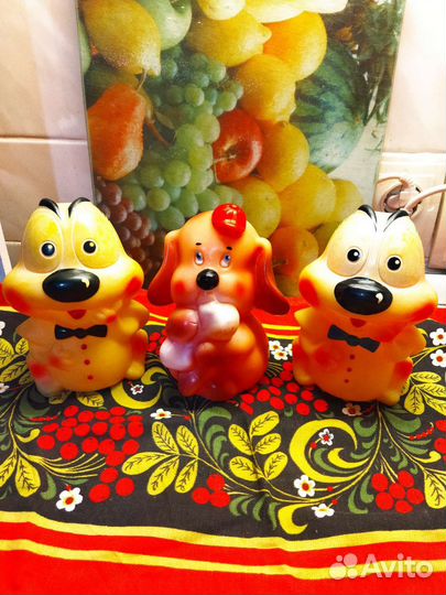 Резиновые игрушки новые производство СССР