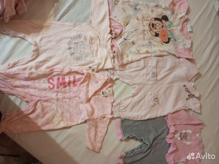 Вещи пакетом для девочки 56 -74