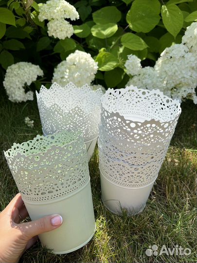 Металлические кашпо IKEA горшок для цветов