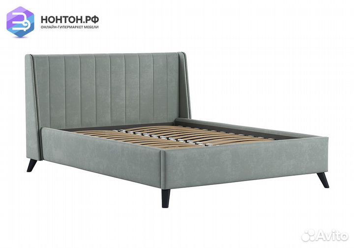 Кровать Мелисса серая