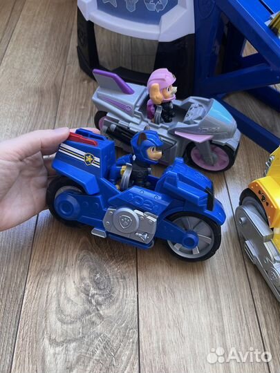 Игрушки щенячий патруль база и щенки