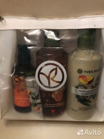 Набор ив роше: гель,крем,мыло,крем д/рук