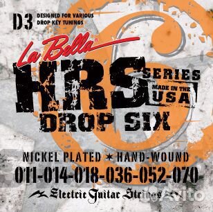 Cтруны La Bella для электрогитары 011-070 (HRS-D3)
