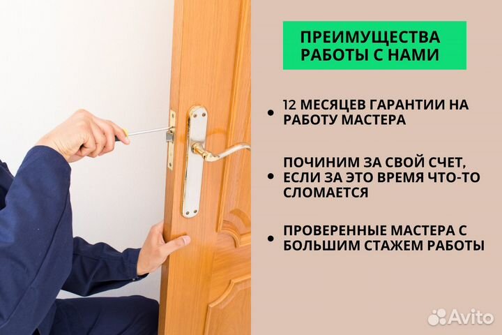 Установка межкомнатных дверей Установка ручек