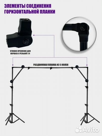 Переносной каркас для фотофона