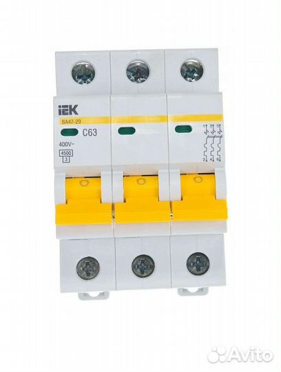 Автоматический выключатель IEK ва 47-29 (C) 4,5kA