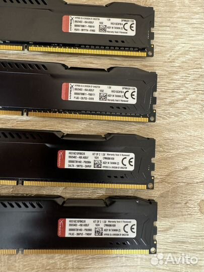 Kingston HyperX fury Black DDR3 16gb (4x4GB)