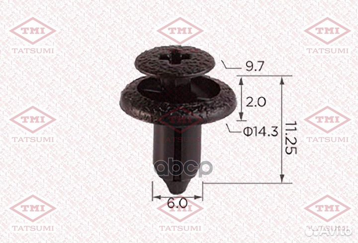 Клипса toyota/lexus (мин. 10 шт.) TJB1053 tatsumi