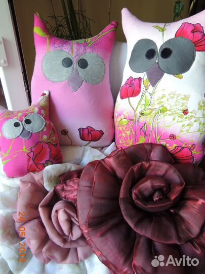 Подушки-игрушки подушки ручной работы