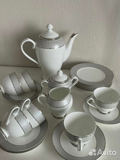 Чайный сервиз серебряная гармония 23 предмета