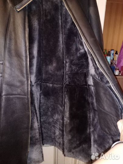 Дубленка натуральная женская 48 50 бу