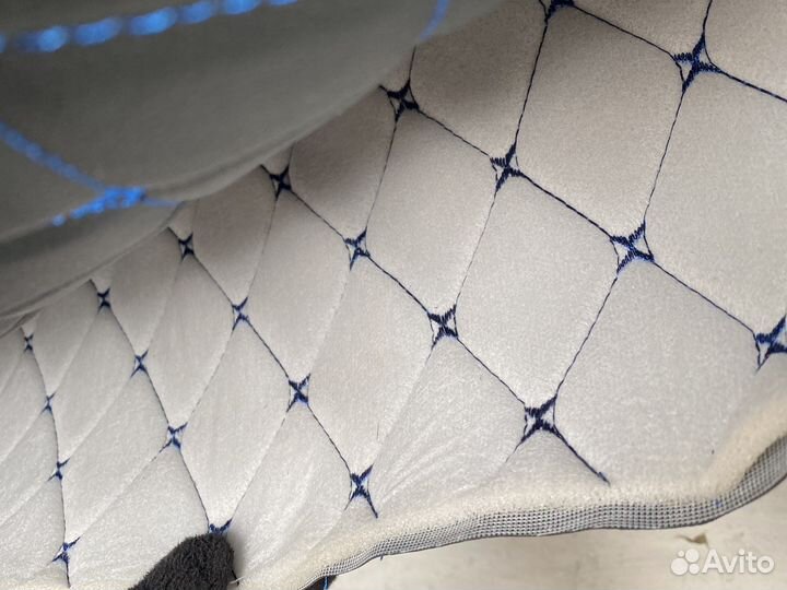 Эко кожа материал Ромбики красный,синий,черный