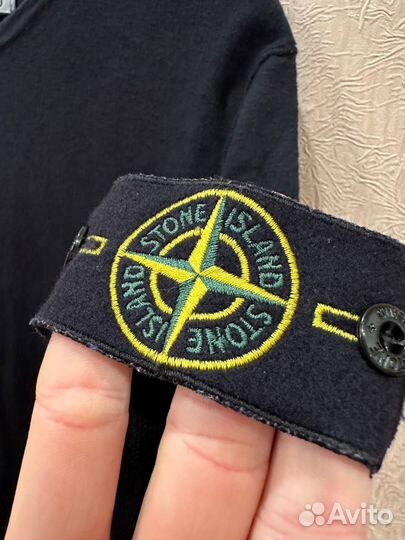 Лонгслив Stone Island XL оригинал CLG темно-синий