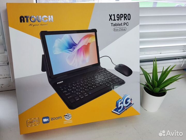Планшет Atouch X19 Pro с клавиатурой 8 /256 gb