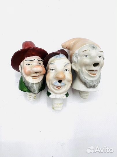 Пробка для бутылки Голова в шляпе Германия Фарфор