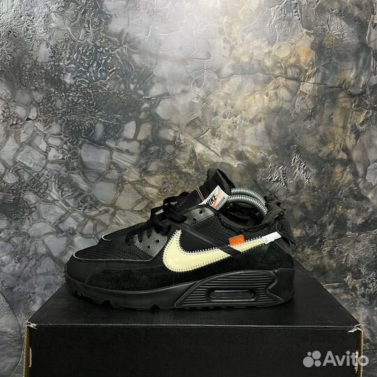 OFF-white x nike AIR MAX 90 black THE TEN