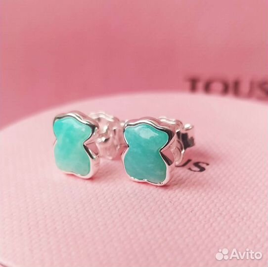 Серьги Tous амазонит