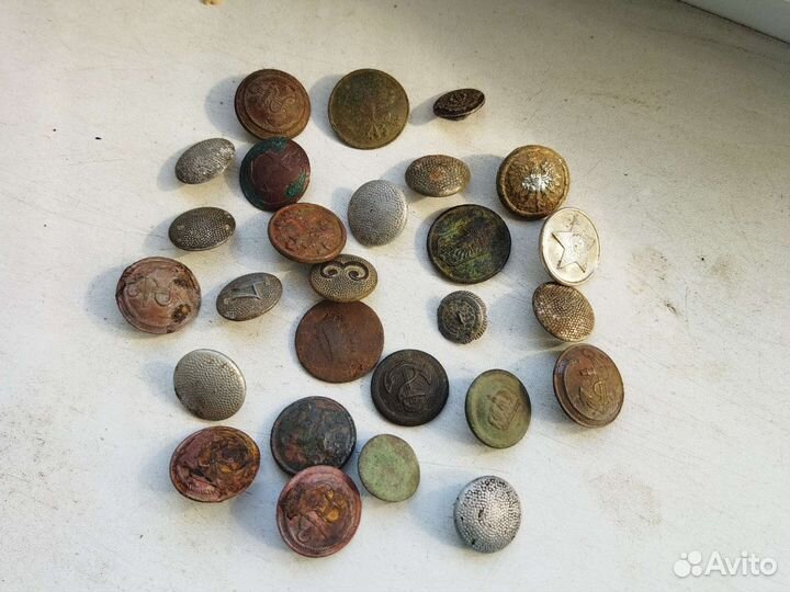 Старинные пуговицы. Более 100шт