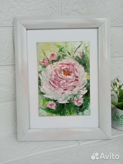 Картина маслом цветы