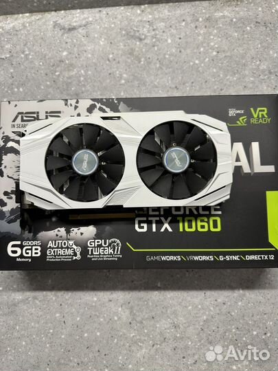 Asus GTX 1060 6gb Dual