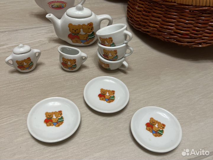 Набор детской посуды фарфор