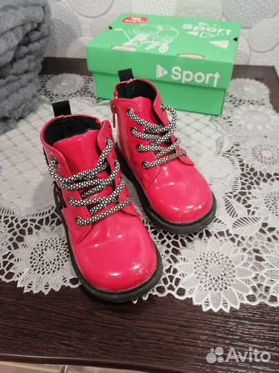 Ботинки демисезонные для девочки 22 размер