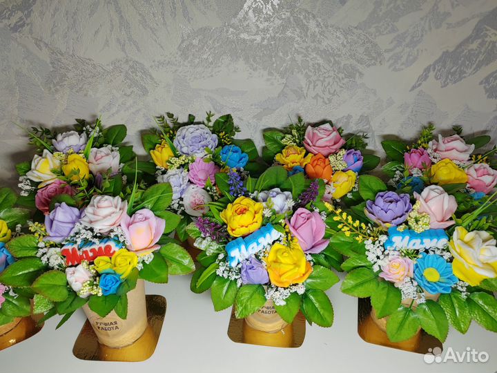 Букет из мыла