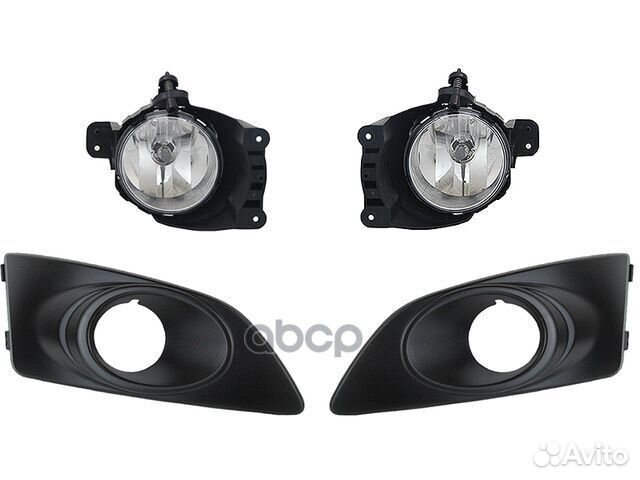 11- aveo фара противотум Л+П (комплект) С реш
