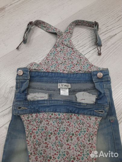 Джинсовый комбинезон для девочки