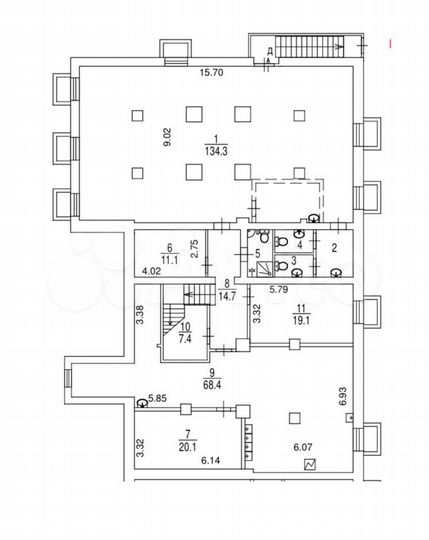 Торговая площадь, 268.3 м²