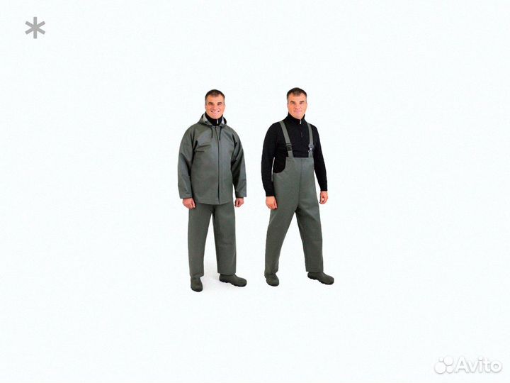 Костюм рыбацкий зеленый пвх 45 мкр мд xxxl