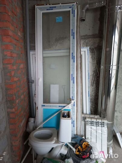 Металлопластиковые окно и дверь