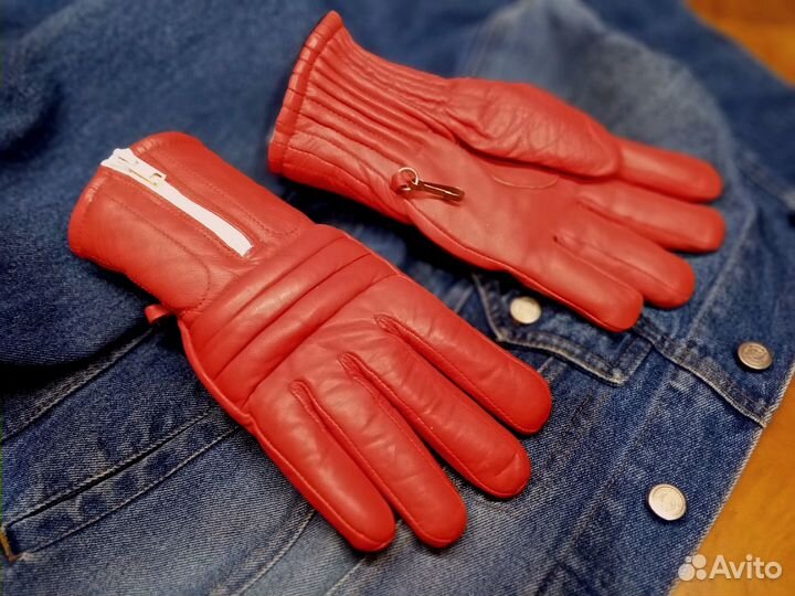 Мотоперчатки кожаные