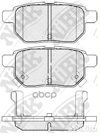 Колодки зад. toyota prius 12