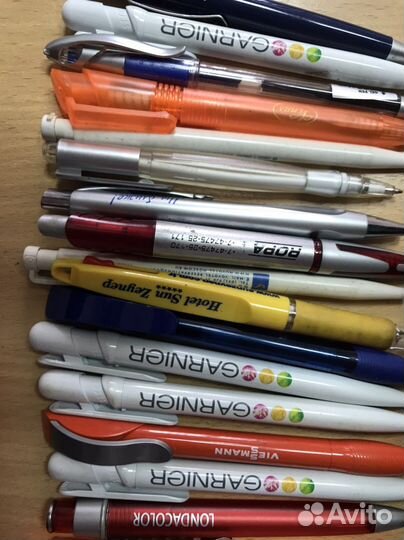 Ручка шариковая 100 шт с логотипами