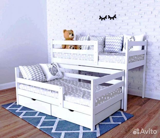 Кровать выкатная массив