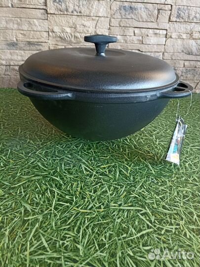 Казан чугунный эмалированный 6 л. Ситон