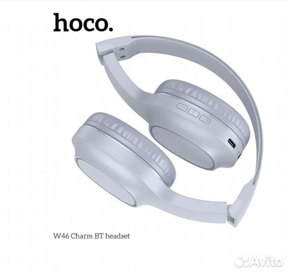 BT Гарнитура hoco W46 (Grey)