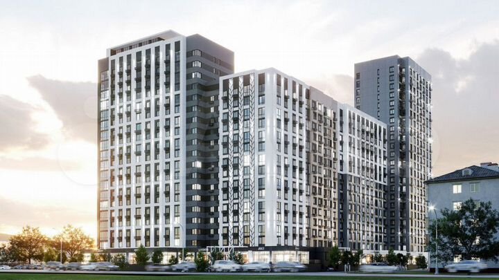 2-к. квартира, 72,3 м², 3/25 эт.