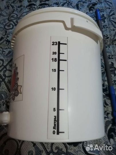 Бак для приготовления пива 24л+лопатка