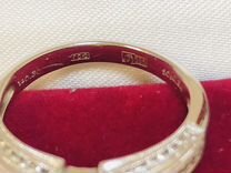 Золотое кольцо с бриллиантом женское