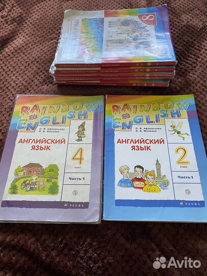Учебники Английский язык 2,4,6 История