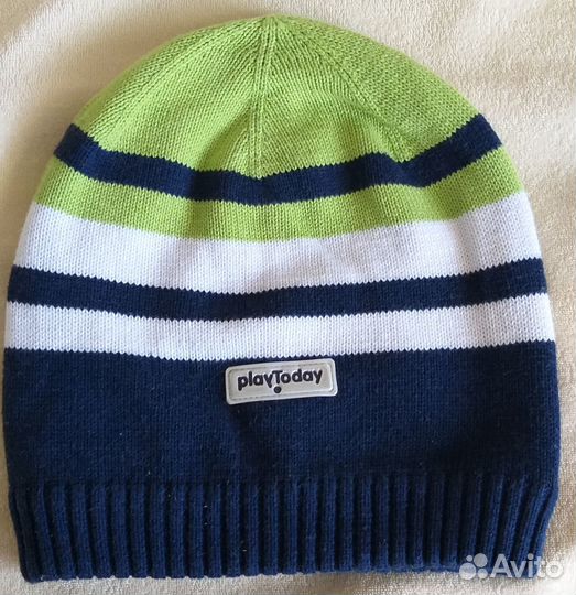 Шапка для мальчика, р.54, демисезон, на флисе