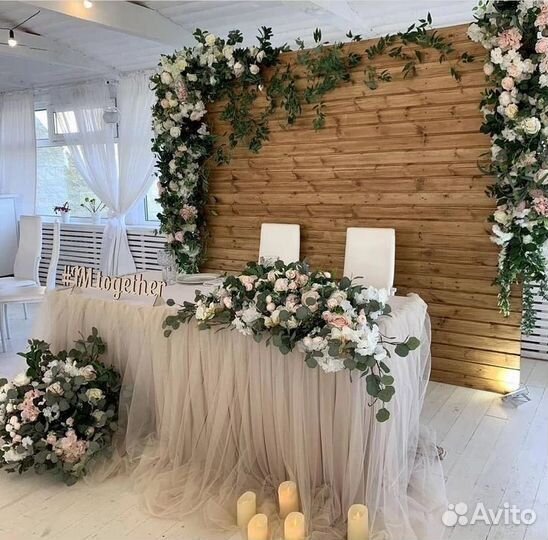 Декор свадьбы, выездная регистрация