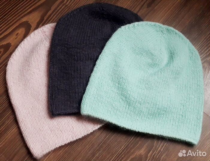 Шапка- бини и снуд из пуха норки