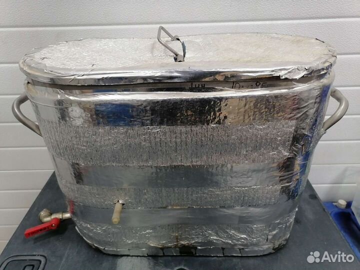 Бак с крышкой из нержавейки. Минипивоварня