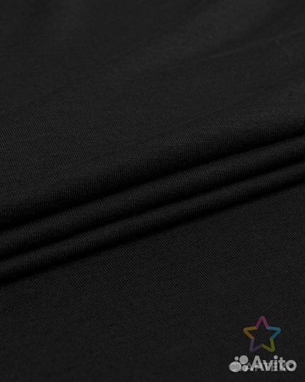 Ткань рулон поливискоза черная 25м
