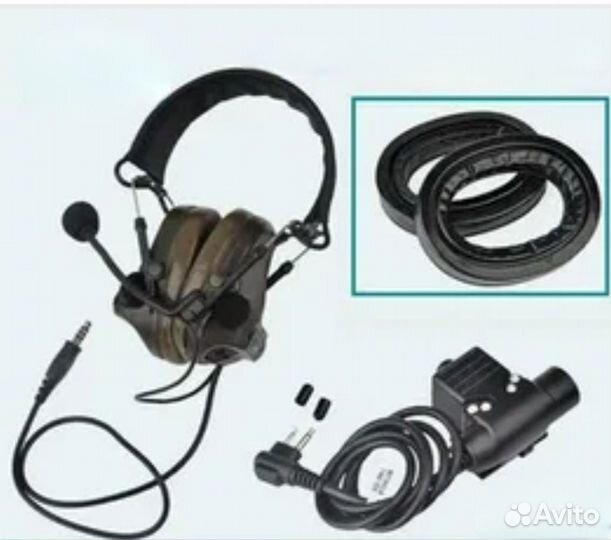 Тактические наушники на шлем