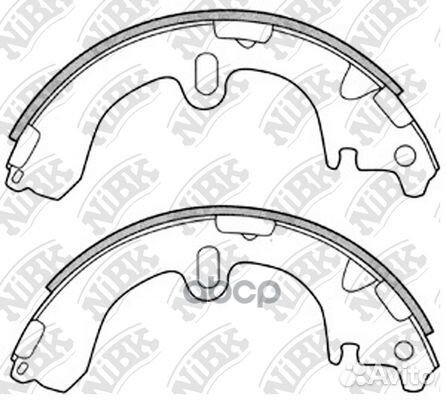 FN2285-nibk колодки барабанные зToyota Carina