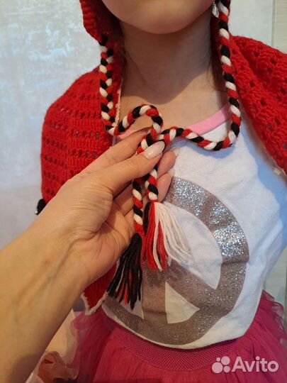 Комплект вязаная шапка, шарф